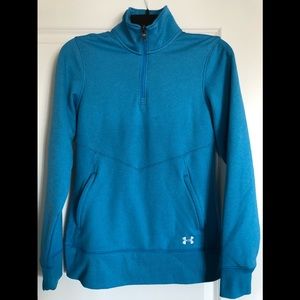 Blue Under Armour quarter zip. Size small.